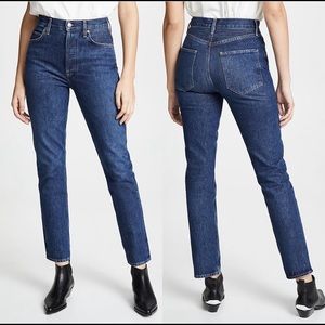 NEW AGOLDE Remy High Rise Straight Jeans in Wink